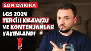 Dikkat  LGS 2024 TERCİH Kılavuzu Yayınlandı  TÜM DETAYLAR [upl. by Neimad564]