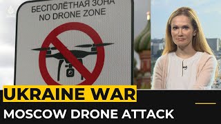 Moscow drone attack Russian military downs multiple drones [upl. by Acsisnarf6]