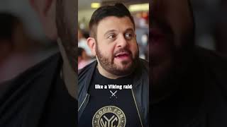 Adam Richman tries the most ICONIC burger in NYC 🍔 [upl. by Joaquin]