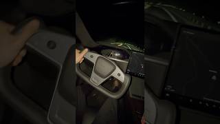 Tesla Model S Refresh POV at night 2024 Yoke Steering cars tesla ModelS [upl. by Macswan]