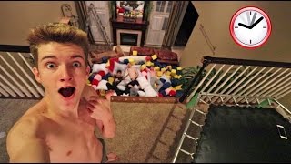 ULTIMATE 24 HOUR INDOOR FOAM PIT CHALLENGE [upl. by Gussy]