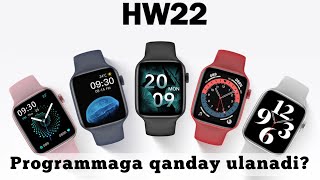 Iwatch 6 lux copy Hw22 ni programmaga qanday ulanadi [upl. by Arag]