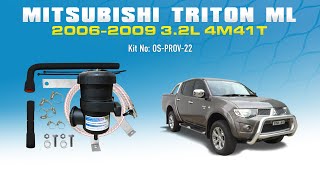 Prov22 Provent Installation Mitsubishi Triton ML 2006 2009 32L 4M41T DID [upl. by Ela9]