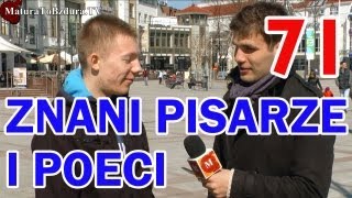 ZNANI PISARZE I POECI  odc 71 MaturaToBzduraTV [upl. by Amick311]