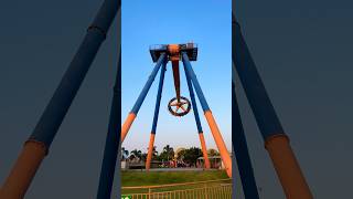 Insane Giant Frisbee Ride  Wet n Joy shorts amusementpark frisbee fun [upl. by Bonina223]