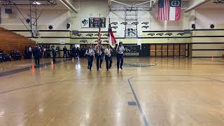 MCHS JROTC CMS Drill Meet  Color Guard [upl. by Yelra825]