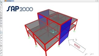 SAP2000  31 Automated Wind Loads Watch amp Learn [upl. by Yajiv]