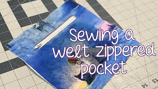 How to Sew Welt Zippered Pockets [upl. by Drais709]