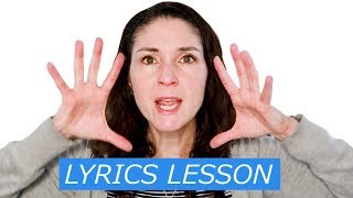 Lyrics Lesson Enunciation and Shaping Words for Singers [upl. by Lennahc]