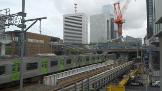 仮称浜松町駅北口東西自由通路・北口橋上駅舎整備の建設状況（2024年9月1日） [upl. by Adnirual]