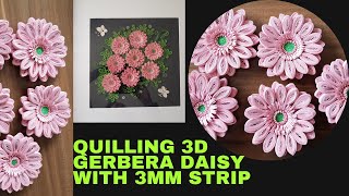 How to quill Gerbera Daisy  gerbera quilling daisy [upl. by Bradshaw]