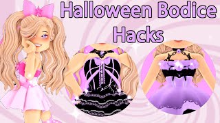 Halloween Bodice Outfit Hacks And Combos Royale High Roblox [upl. by Krusche]