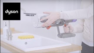 How to empty and clean the clear bin on your Dyson V11™ cordless vacuum [upl. by Sukin]