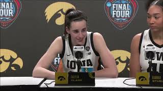 Caitlin Clark and Hannah Stuelke UConn Post Game [upl. by Akcinat85]