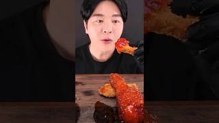 ASMR Fried Chicken with Spicy Sauce 🔥 MUKBANG [upl. by Finbar270]