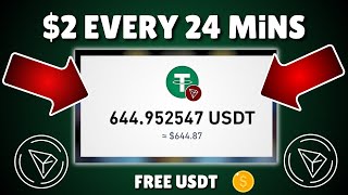 Free USDT Mining Site 2024  Start Now  Earn Crypto Every 24 hours [upl. by Llehsem]