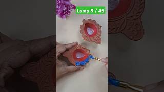 Diya painting  Diya decoration  9  2024  ATM Creations shorts shortsvideo shortsfeed [upl. by Abeu]