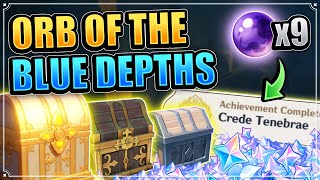 ALL Orb of the Blue Depths Locations Crede Tenebrae Achievement Genshin Impact The Chasm Puzzles [upl. by Pfeffer427]