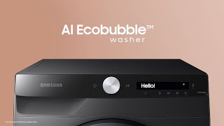 Samsung AI Ecobubble™️ Washing Machine AI Control [upl. by Dukie]