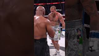 Jake Paul bows to Mike Tyson at the end of the match PaulTyson [upl. by Xela801]