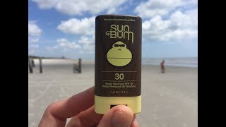 Sun Bum SPF 30 Sunscreen Face Stick Review [upl. by Iaw]