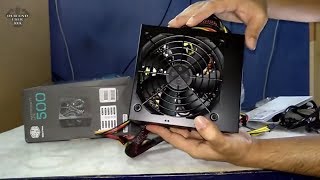 Cooler Master 500W Power Supply  UNBOXING amp REVIEW [upl. by Lyon]