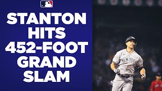 GOAHEAD GRAND SLAM Giancarlo Stanton DEMOLISHES a grand slam to put the Yankees ahead of Boston [upl. by Wei589]