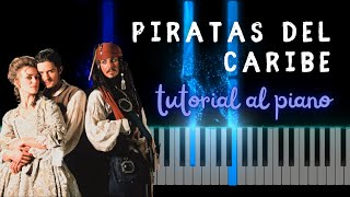 TUTORIAL AL PIANO Piratas del Caribe de Hans Zimmer [upl. by Marcello]