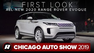 Redesigned 2020 Range Rover Evoque is now available as a mild hybrid  Chicago 2019 [upl. by Nylirej]