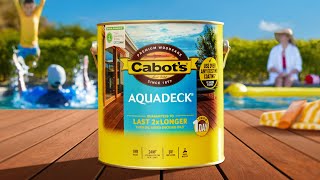 Cabots Aquadeck  Its like SPF for your deck [upl. by Zebadiah]