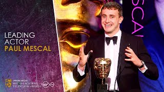 Paul Mescals Heartfelt Speech for Leading Actor Win for Normal People  BAFTA TV Awards 2021 [upl. by Eilyw]