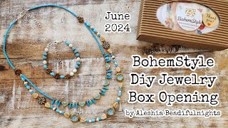 BohemStyle Diy Jewelry Box June 2024 Opening [upl. by Pena]