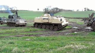 T55 Battle Tank Recovery at Tank School [upl. by Draper531]