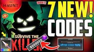 ⚠️NOVEMBER🔪CODES⚠️SURVIVE THE KILLER ROBLOX CODES 2024  SURVIVE THE KILLER CODES [upl. by Atteloj]