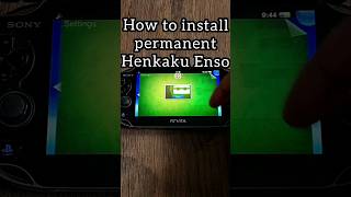 Install Permanent Henkaku Enso Ps Vita Hack psvita shorts psp [upl. by Orth979]