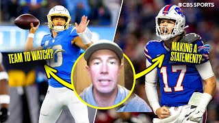 Matt Ryan says Josh Allen put the Bills on his back in win vs Chiefs Chargers the team to watch [upl. by Vange]