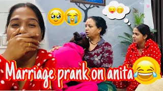 Marriage Prank On Anita🤭😹 Rone Lag Gayi Bichari😭youtube neerajthakurvlog [upl. by Fernas]