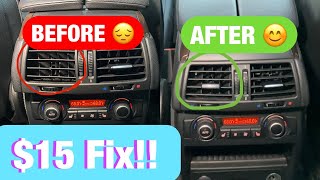 HOW TO Fix Broken Car Air Vent Tabs For ANY Car [upl. by Adnek]