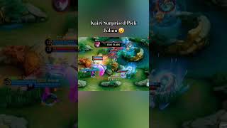 Kairi Surprised Pick Julian Jungler mobilelegends kairiofficial mlbb MobileLegends5v5MOBA [upl. by Ahtinak33]