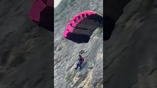 BASE jump Lauterbrunnen line twists [upl. by Schargel577]