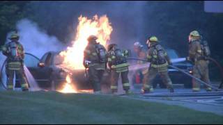 080311  Car Fire Whitehall PA [upl. by Acherman116]