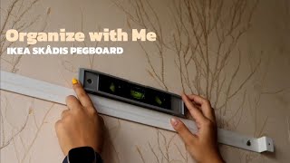 Organize with Me  install IKEA SKÅDIS pegboard with me [upl. by Narmak]