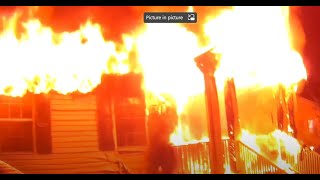 House Fire Rescue Helmet Cam Truck 22 AShift cobbcountyfire [upl. by Hare]