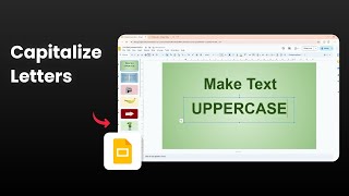 How to Capitalize All Letters in Google Slides [upl. by Kirwin]