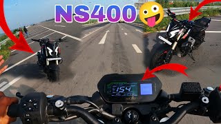 My dream bike😋NS 400 top speed for 4 gear😲157km🚀 [upl. by Maggs]