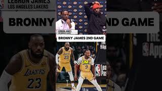 Lakers Bronny James 2nd NBA Game plus Interview [upl. by Llerrom158]