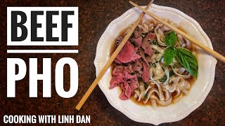 Quick Vietnamese Beef Pho  Cooking with Linh Dan [upl. by Elexa]