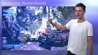 12092024 Unwetterinformation  Deutscher Wetterdienst DWD [upl. by Yadrahs65]