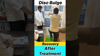 Disc Bulge Recovery After Treatment yt ytshorts doctor fyp [upl. by Gresham]