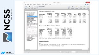 Multiple Regression Analysis in NCSS [upl. by Eppesiug]